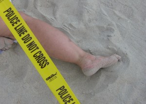 crime scene leg